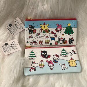 HELLO KITTY & FRIENDS Holiday Fun Pencil Cases SET OF 2
